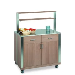 NEUTRAL MODULE WITH UPPER SHELVES, DOORS AND DRAWERS ATHENA SAL 2 AL