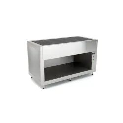 BUFFET WITH TEMPERED GLASS HEATED COUNTERTOP OMNIA 2PC