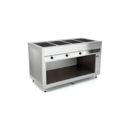 BAIN-MARIE HEATED BUFFET WITH SEPARATED WELLS OMNIA 3BM/SEP