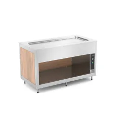 BUFFET WITH HEATED STAINLESS STEEL COUNTERTOP OMNIA 3PC-IN
