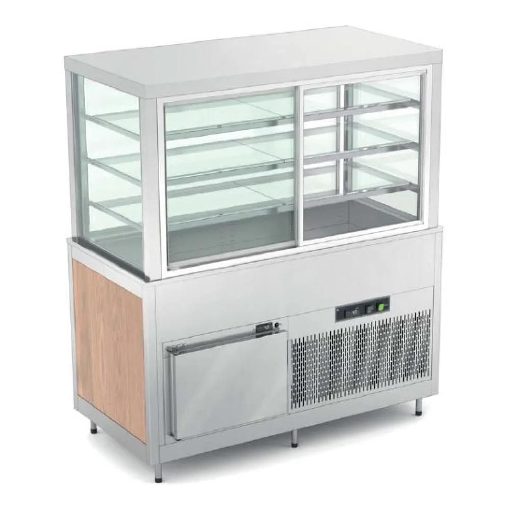 FAN-ASSISTED REFRIGERATED DISPLAY-CASE WITH LOWER COLD CABINET OMNIA 4DSP/SF