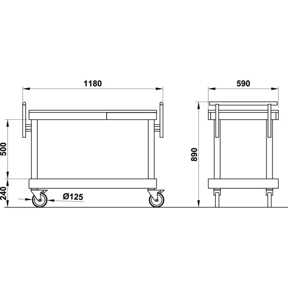 SERVING TROLLEY ARTEMIDE 2