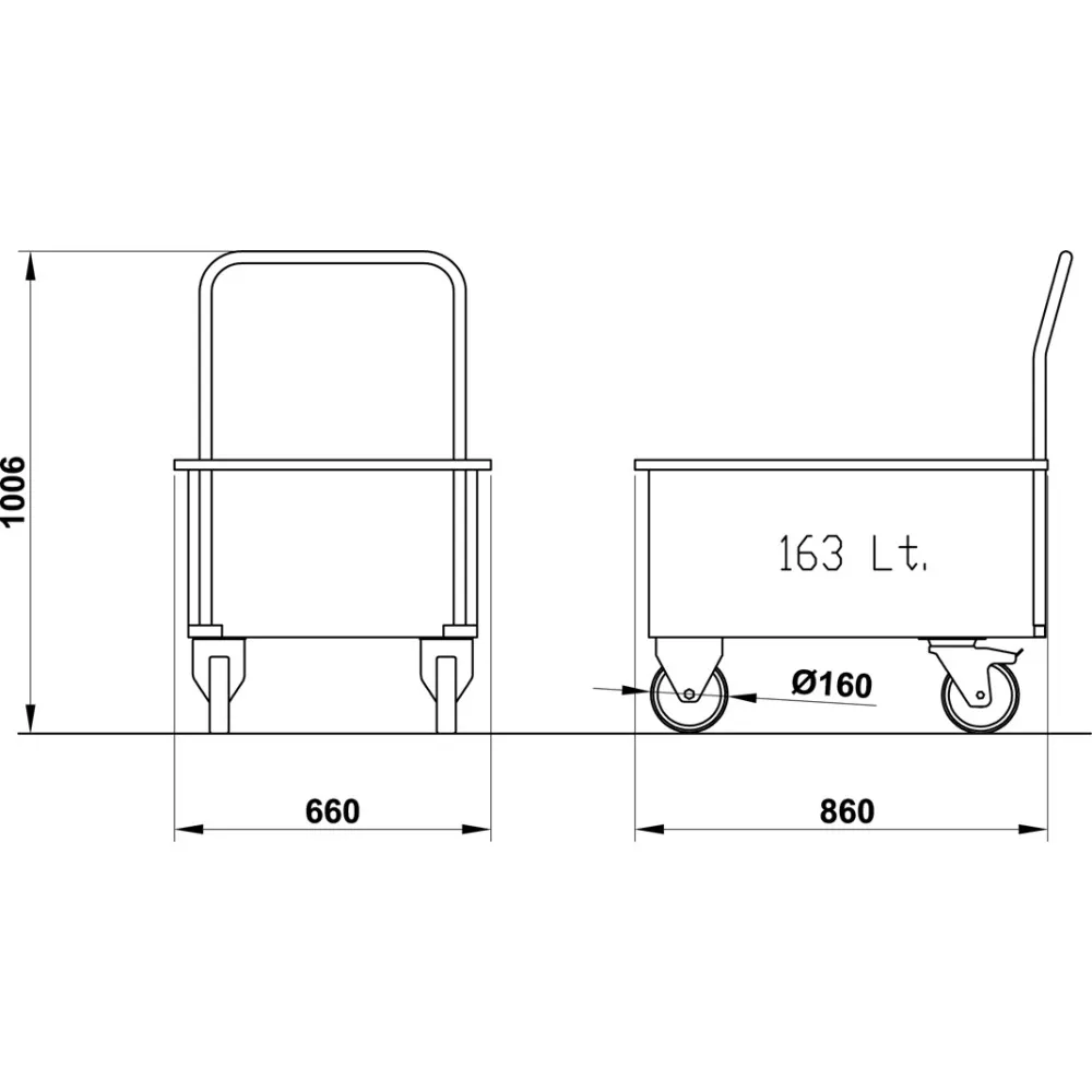 SINK TROLLEY FOR FRUIT AND VEGETABLE WASHING TETI