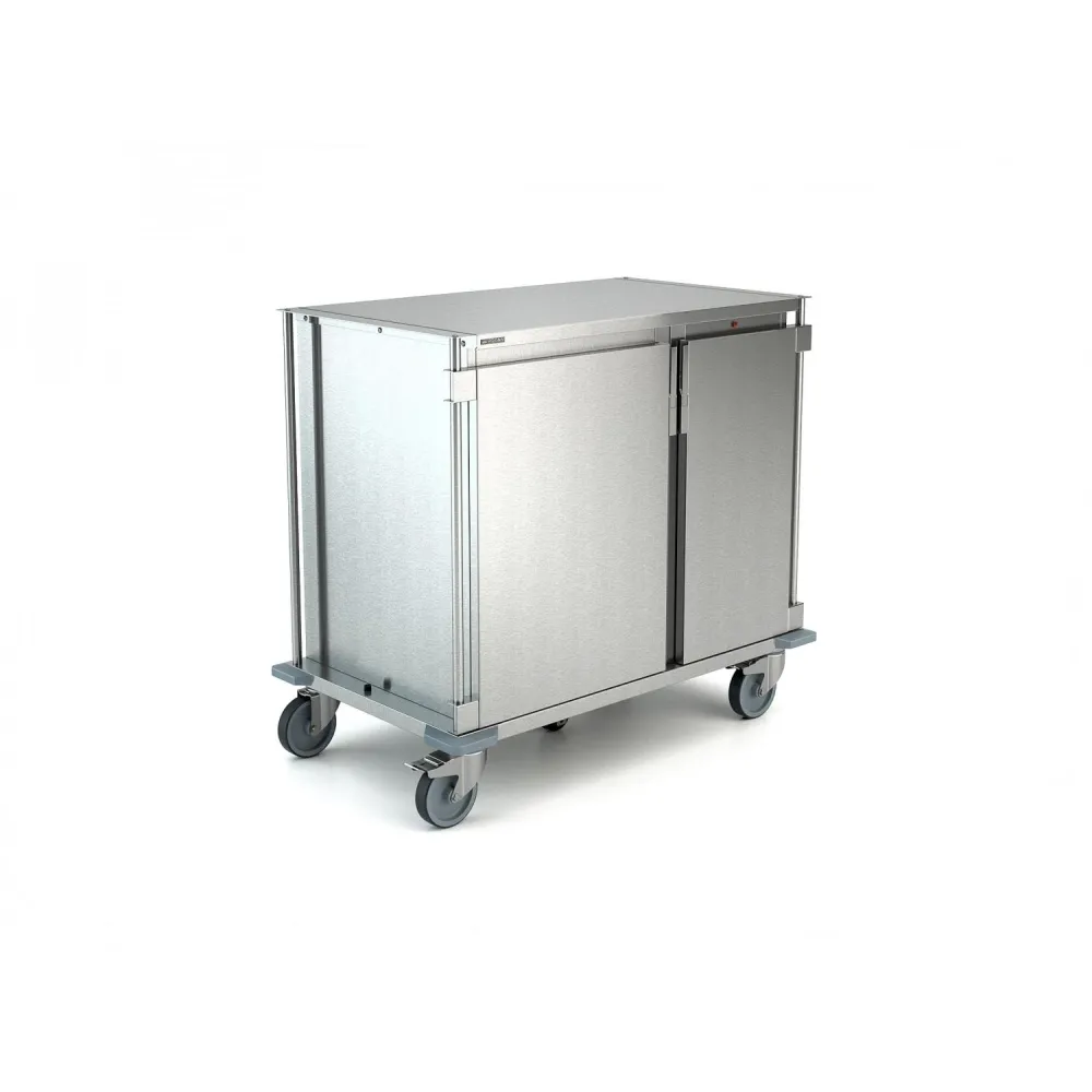 HEATED AND NEUTRAL DOUBLE COMPARTMENT TROLLEY FOR MEAL DISTRIBUTION THERMOCARE
