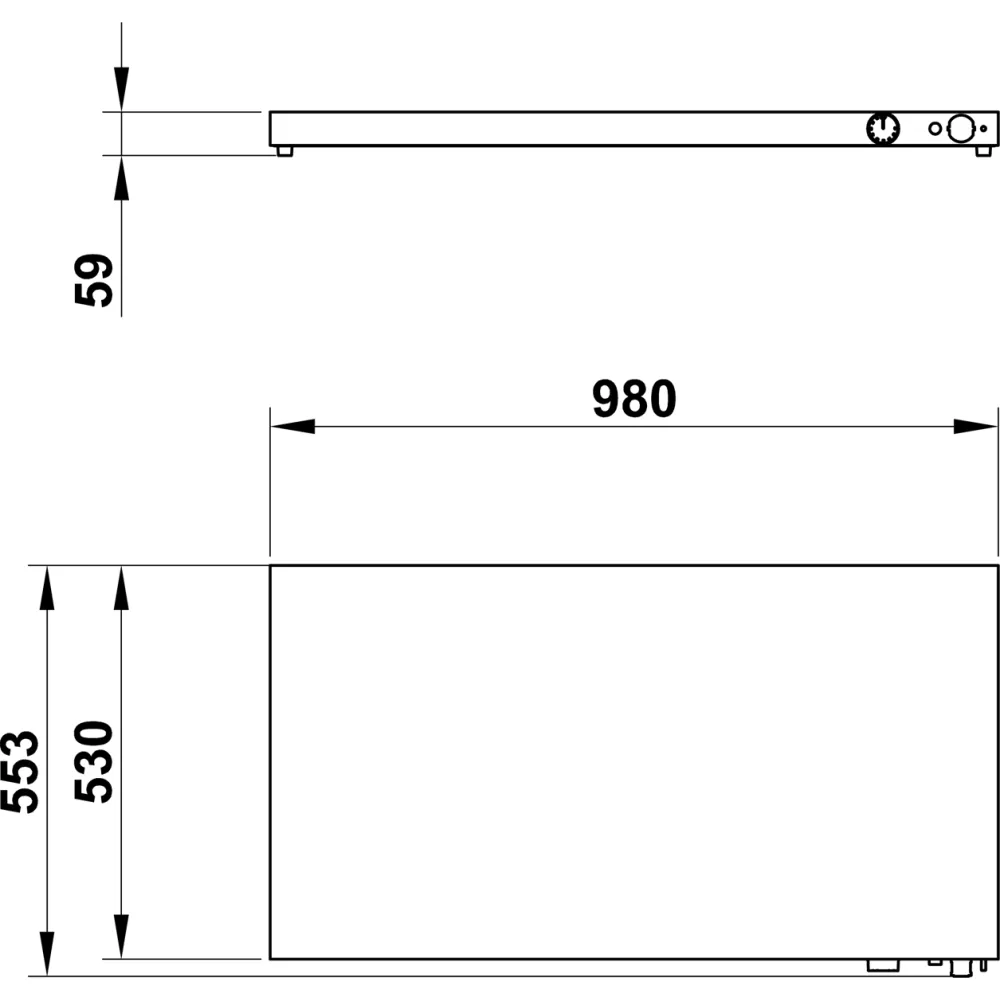 WARMING PLATE VULCANO 3/1