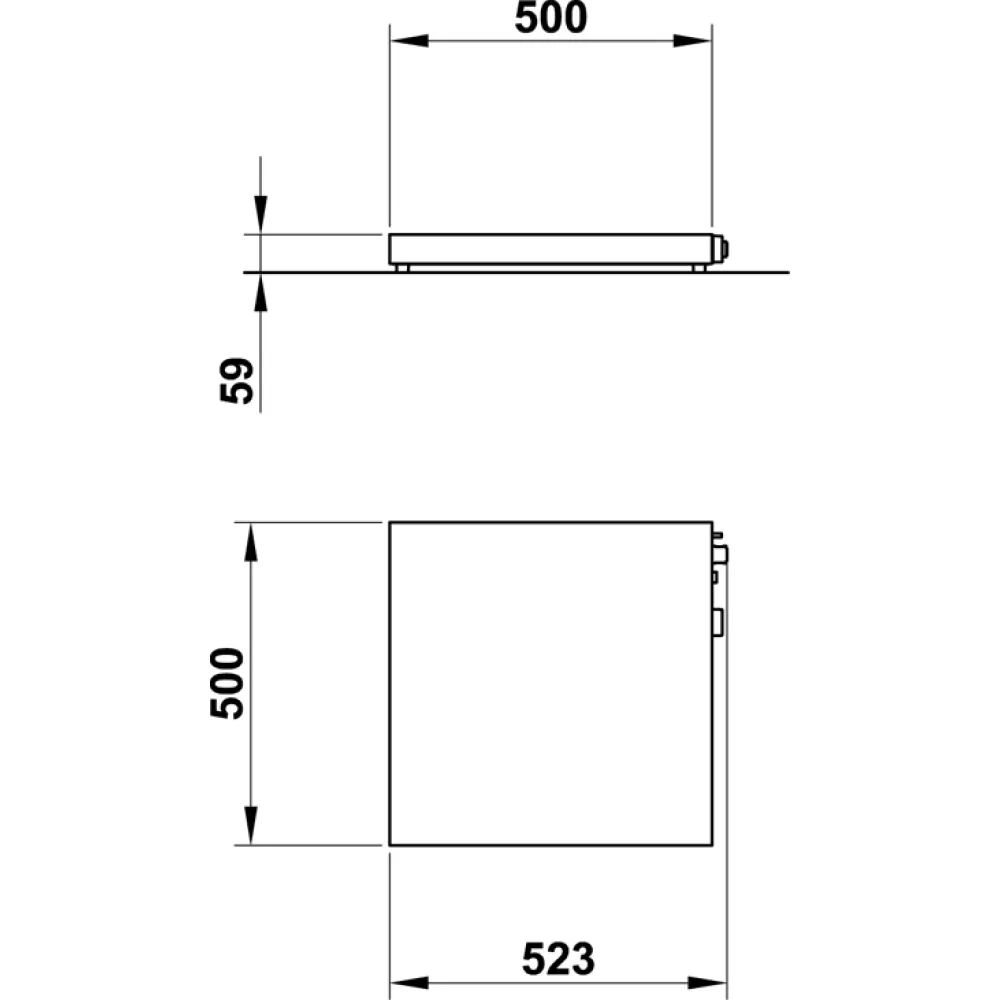 WARMING PLATE VULCANO 50x50