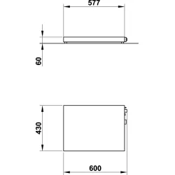 WARMING PLATE VULCANO 60x40