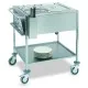 STAINLESS STEEL BAIN MARIE THERMIC TROLLEY CAPRICORNO 2GN 1/1