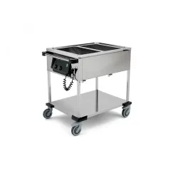 STAINLESS STEEL BAIN MARIE TROLLEY COMPASS 2 SEP
