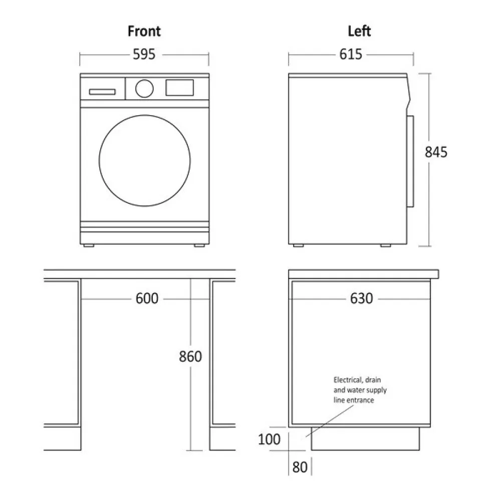 Tumble dryer TRK 1020 W