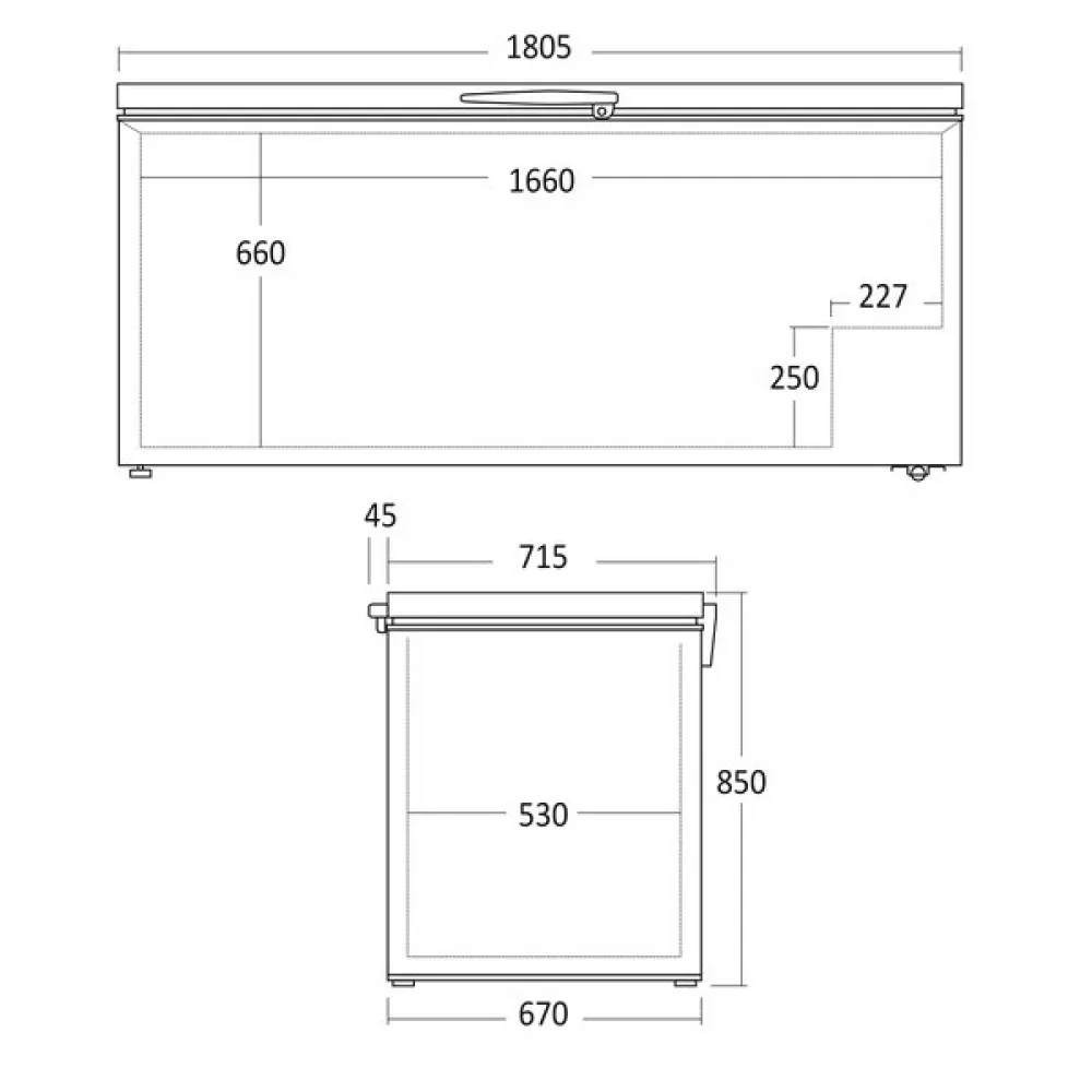 Chest freezer CF 560 WE