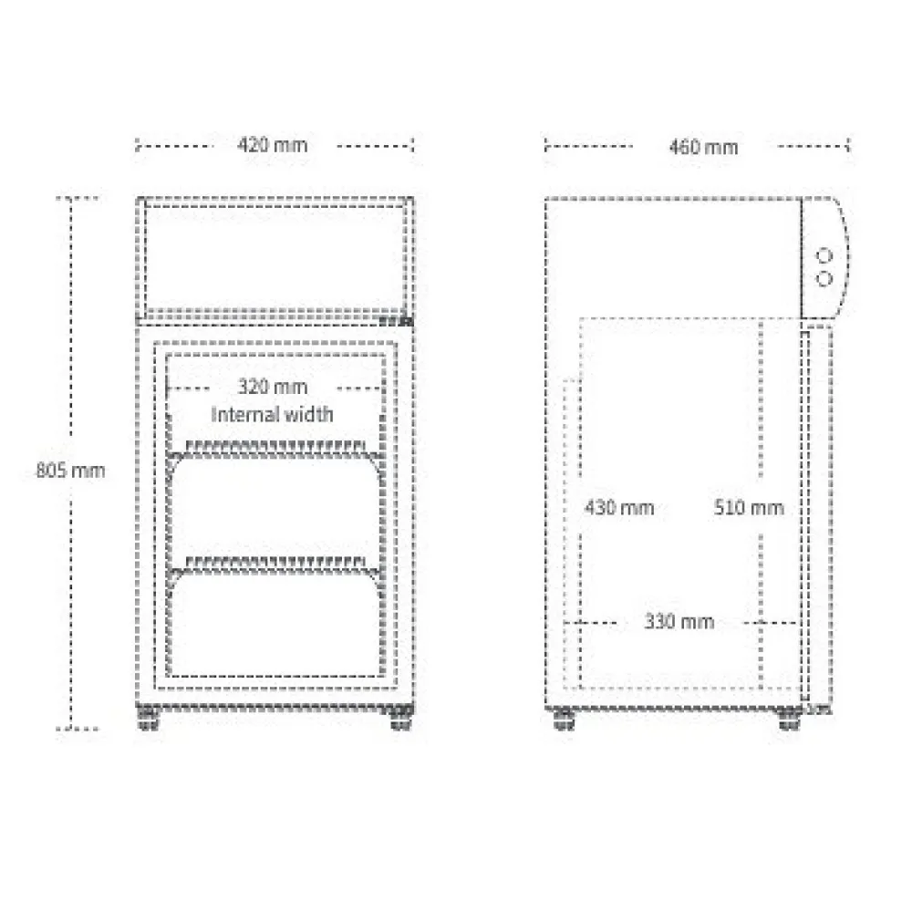 Refrigerator cabinet 59L SC51