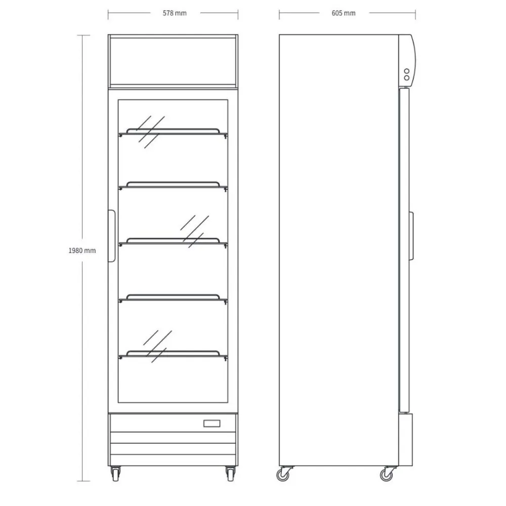 Display cooler 280L SD417E