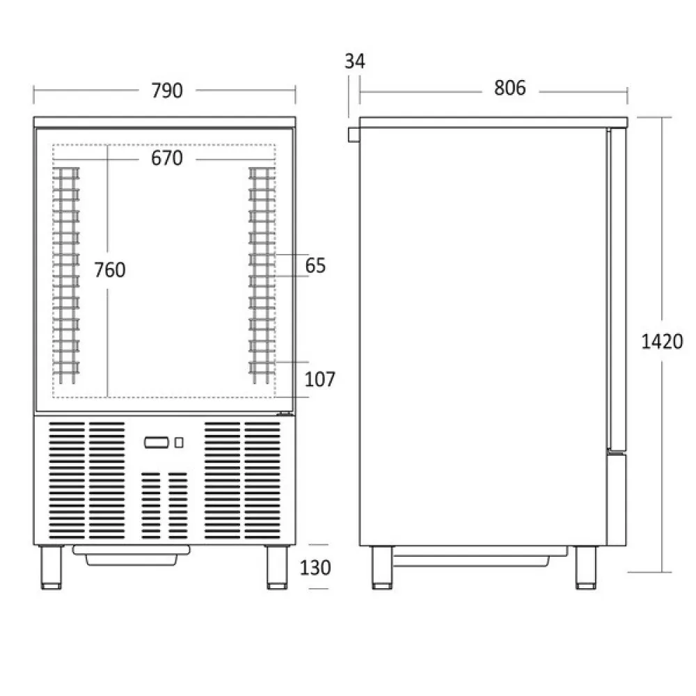 Blast chiller GBC10X