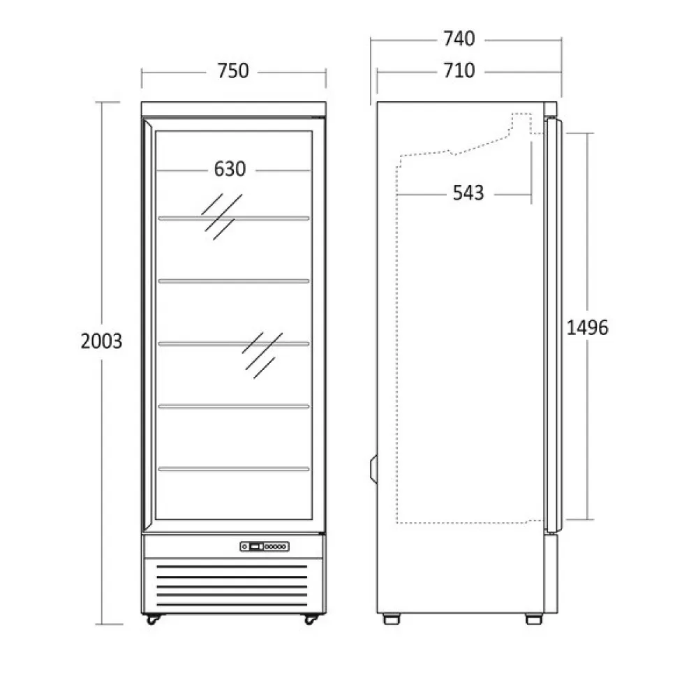 Display cooler DC614BB