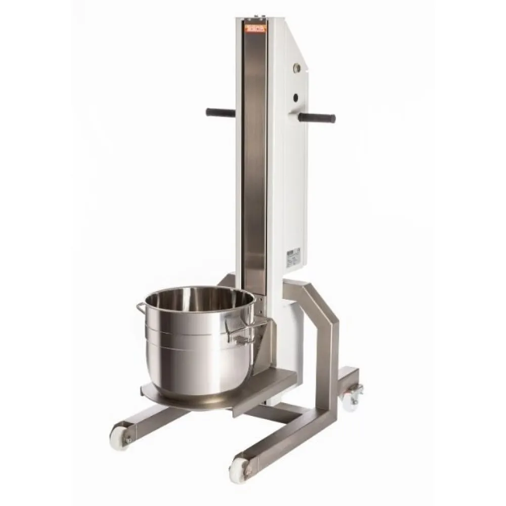 Battery powered lifter for planetary mixer bowls SVPR