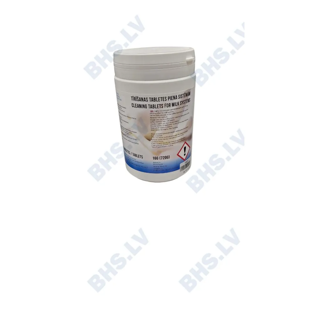 Coffee machine milk system cleaning tablet