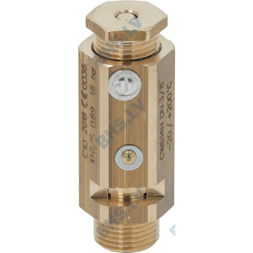 BOILER VALVE ø 3/8"M - 1.6 bar CE/PED