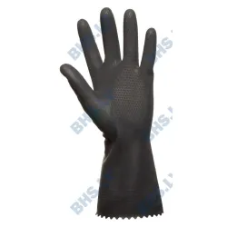Rubber gloves, black