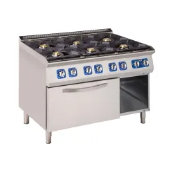 Gas stove with electric oven 59,2 kW
