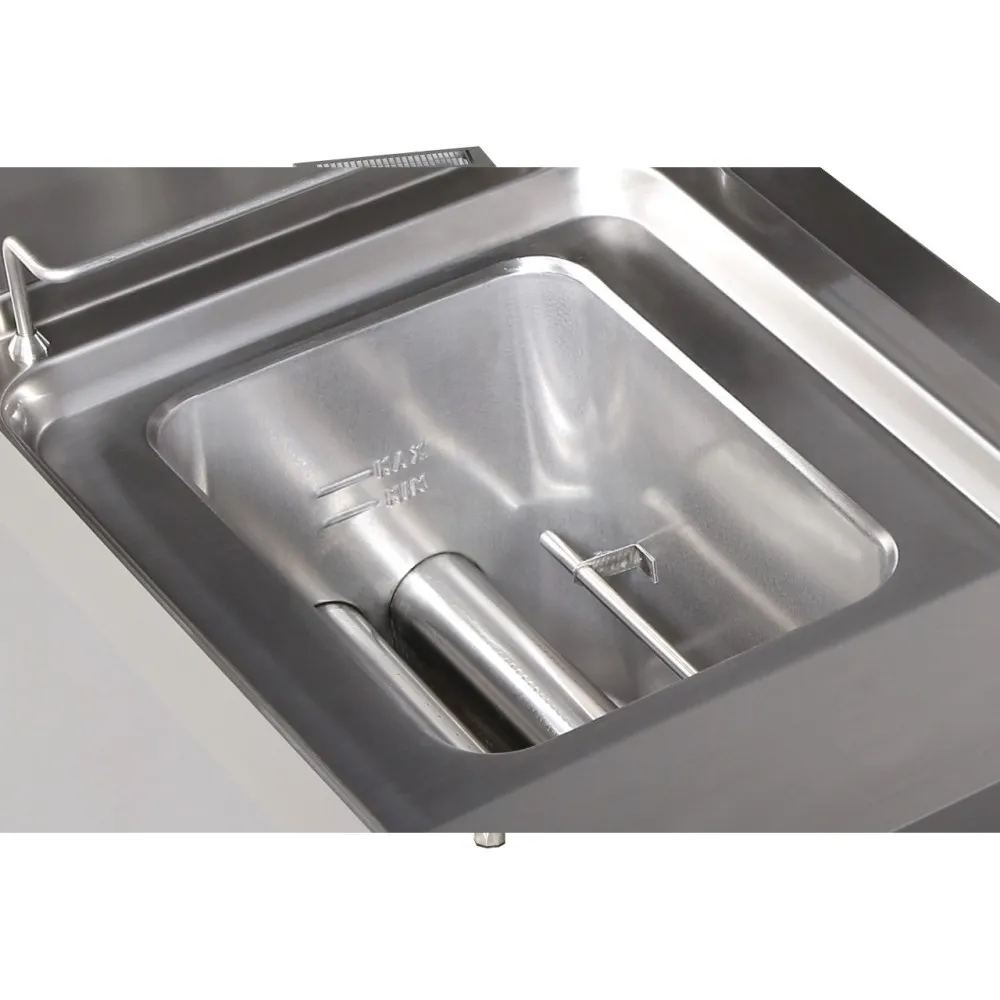 Gas fryer with cold zone 13L