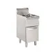 Gas fryer with cold zone 2x8 L