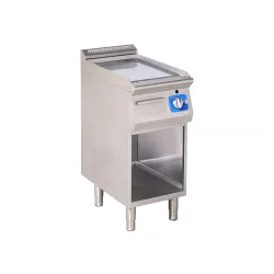 Gas chrome fry top on open base 6,5 kW