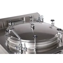 Electric boiling pan with autoclave 500 liters
