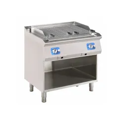 Lava stone gas grill surface on open base 15,6 kW
