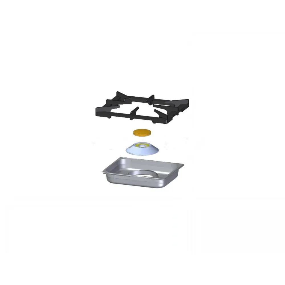 Gas stove top with burners and gas oven 27 KW