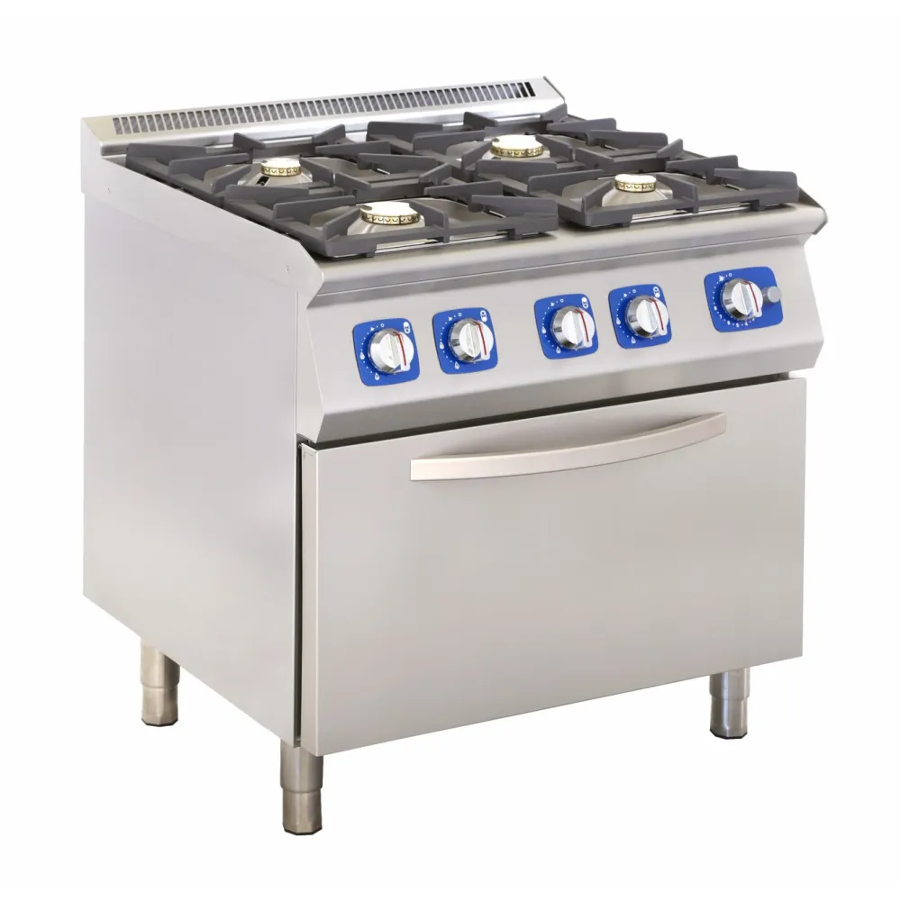 Gas stove with gas oven 28.3 KW