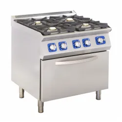 Gas stove with gas oven 28.3 KW