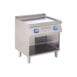 Electric chrome fry top on open base 8,1 kW