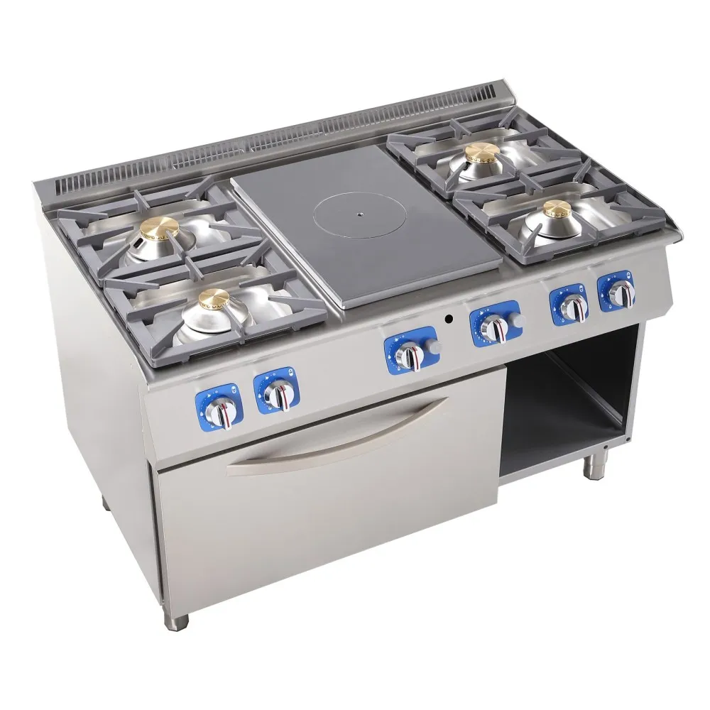 Gas stove top with burners and gas oven 34 KW