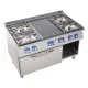 Gas stove top with burners and gas oven 34 KW