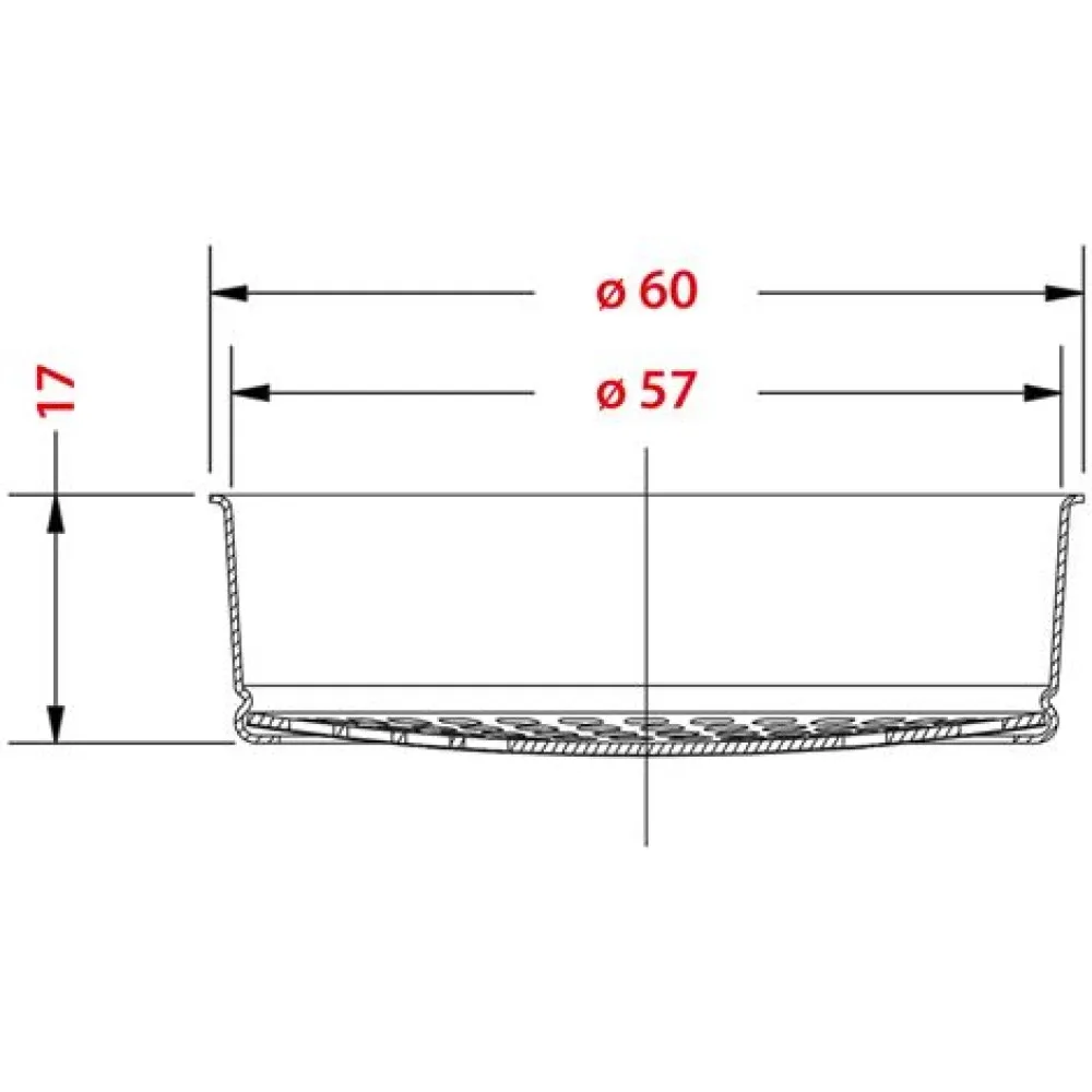 PRECISION SHOWER SCREEN ø 60 mm