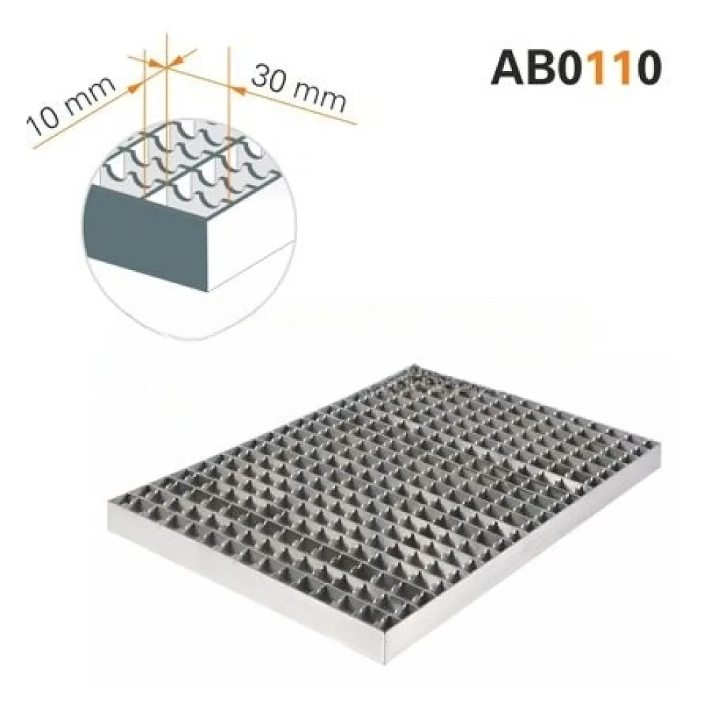 Anti-slip mesh grid 400 x 358 mm, mesh size 30 x 10 mm