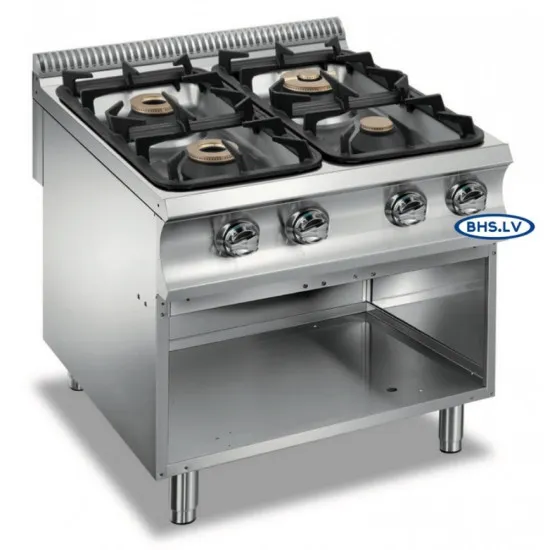 Gas stove with tray or neutral cabinet S