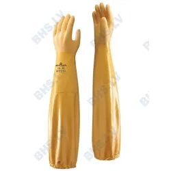 Long sleeve rubber gloves nitrile 65cm