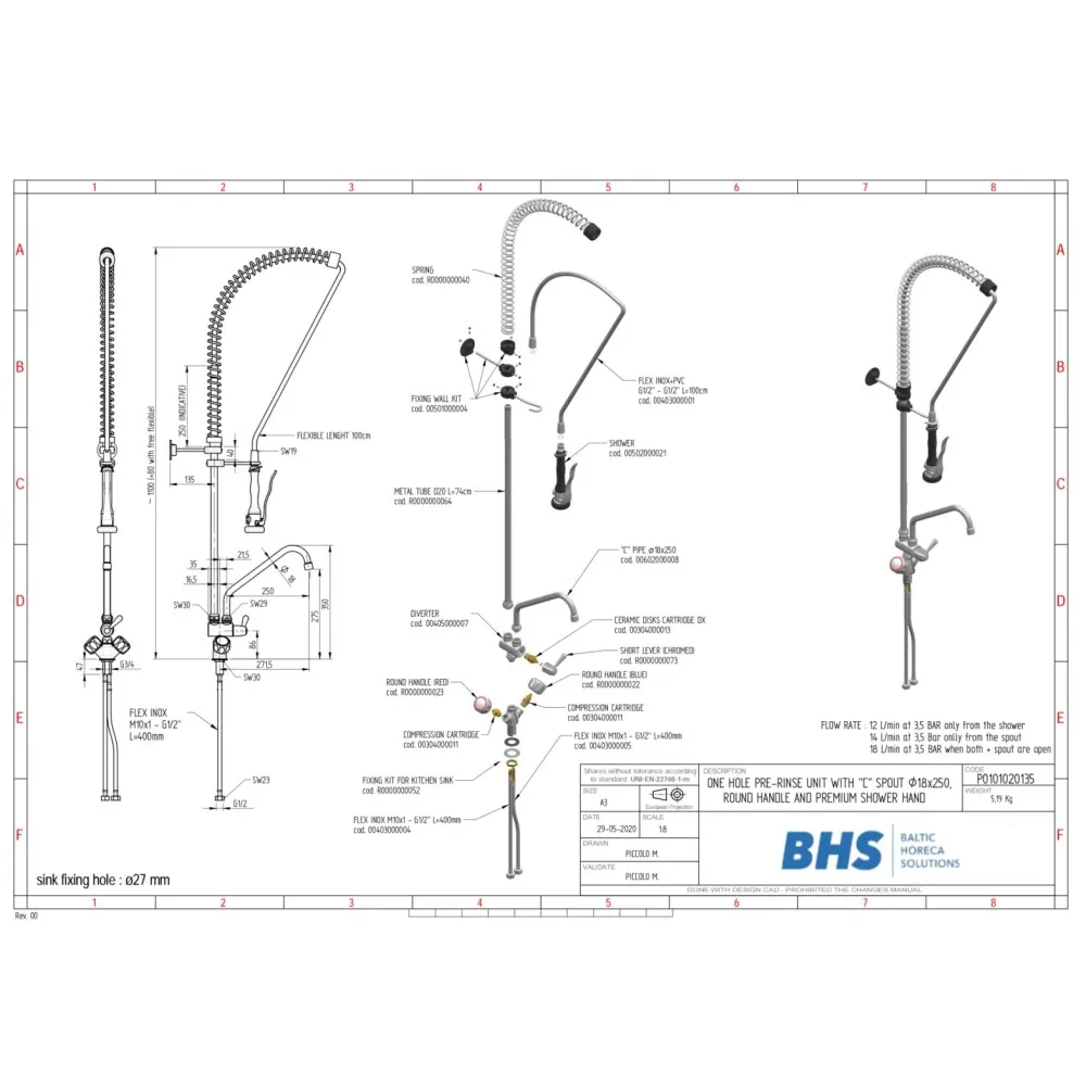 PRE-RINSE FAUCET P20135