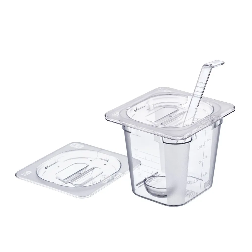 GN 1/6-100 mm polycarbonate container