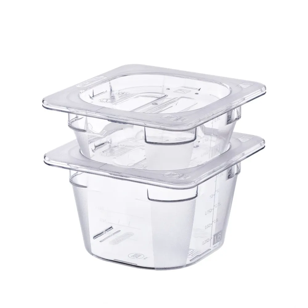 GN 1/6-100 mm polycarbonate container