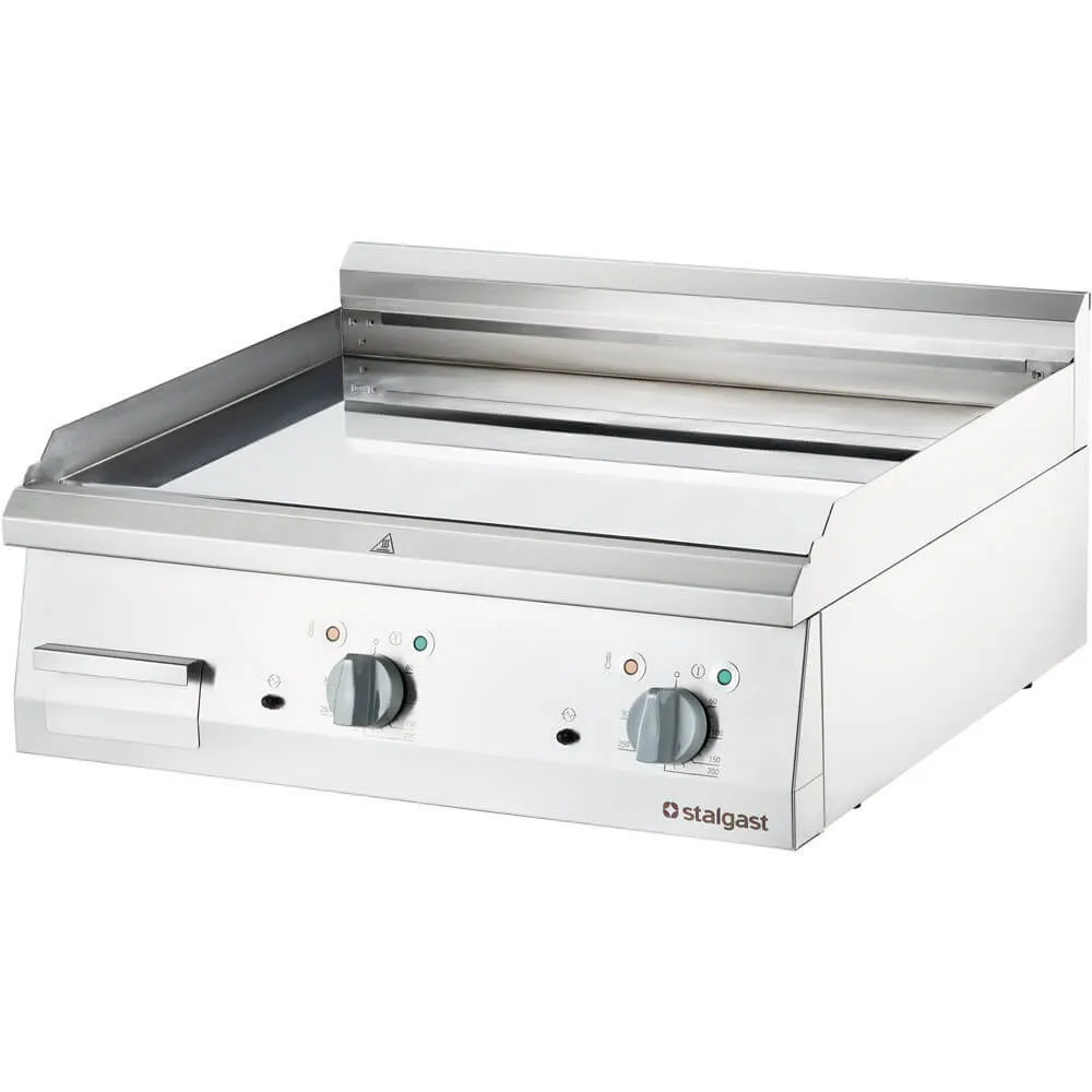 Chrome electric grill with smooth surface 8.0 kW