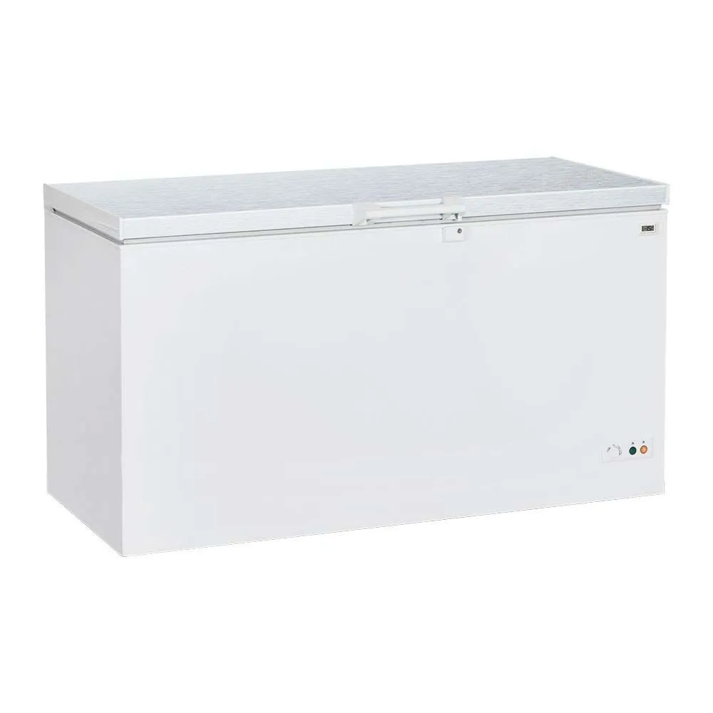 Chest freezer with stainless steel  lid 454 l