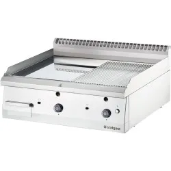 Chrome gas grill 13kW smooth/ribbed