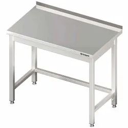Stainless steel table with frame and side 400