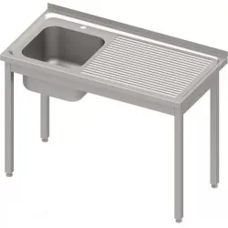 Easy assembly table with sink 1200