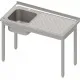 Easy assembly table with sink 1200