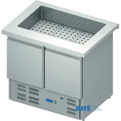 Cold chafing dish 1000 mm  with a refrigerator