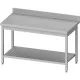 Metal table with shelf 1800